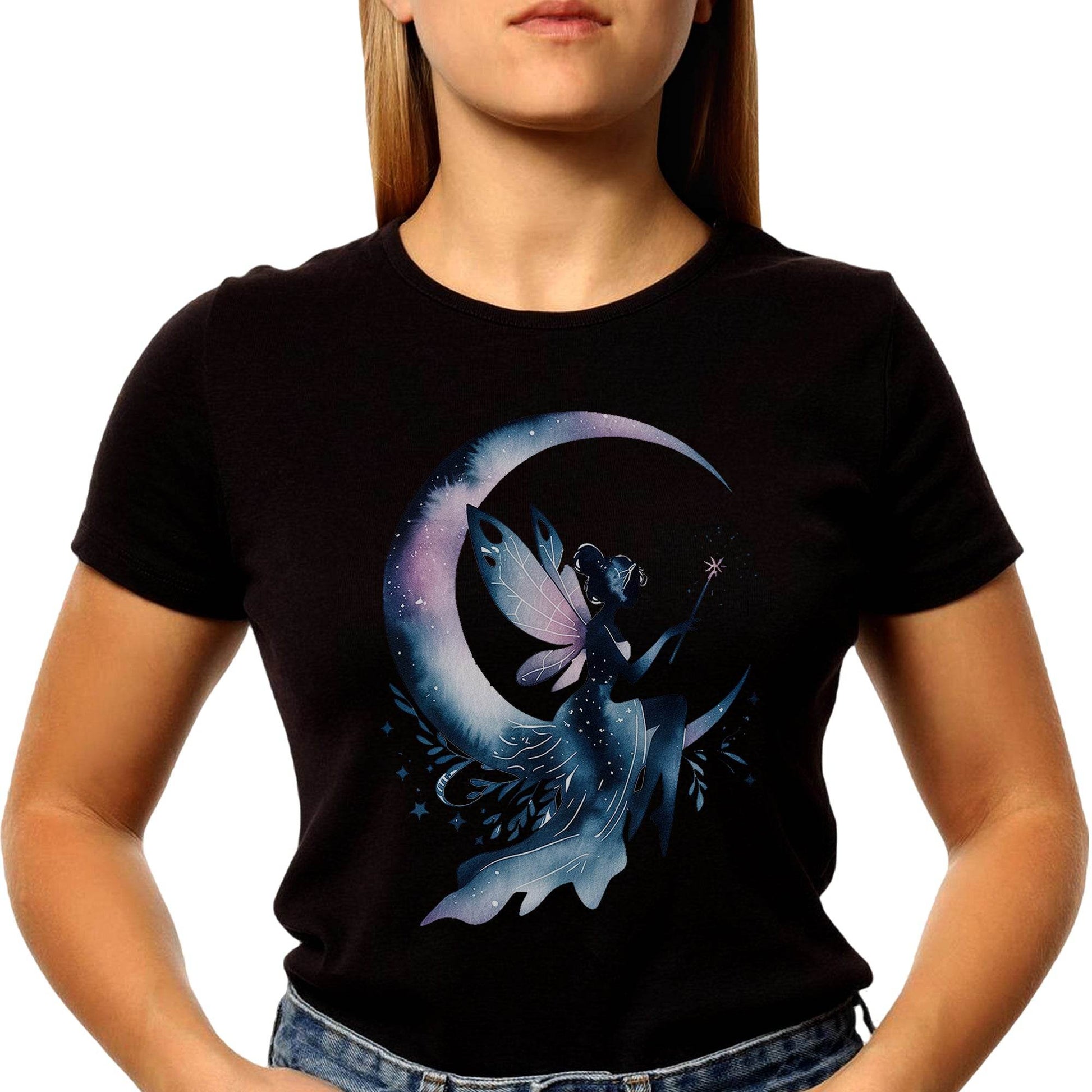 Flower Fairy Girl Swing - Unisex Round Neck Regular Fit 100% Combed Cotton Half Sleeve T-Shirt - Mojilo Mart