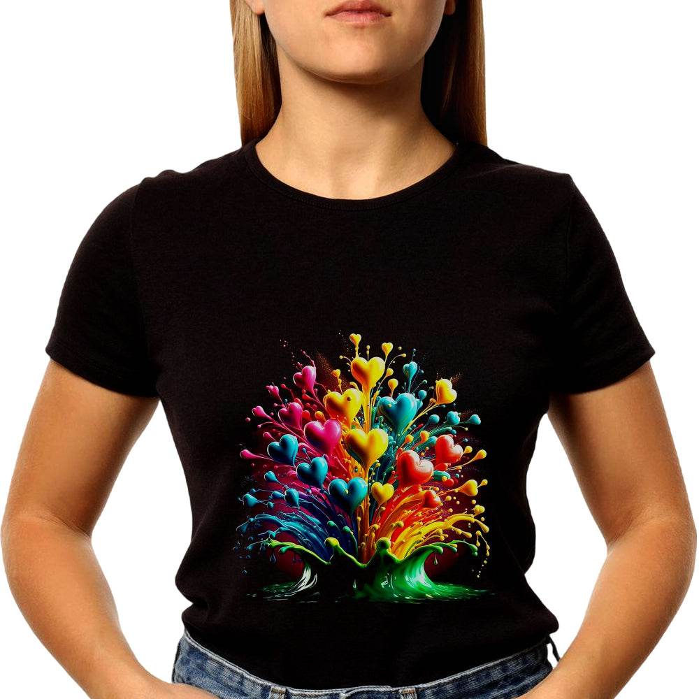 Healing Heart Art - Unisex Round Neck Regular Fit 100% Combed Cotton Half Sleeve T-Shirt - Mojilo Mart