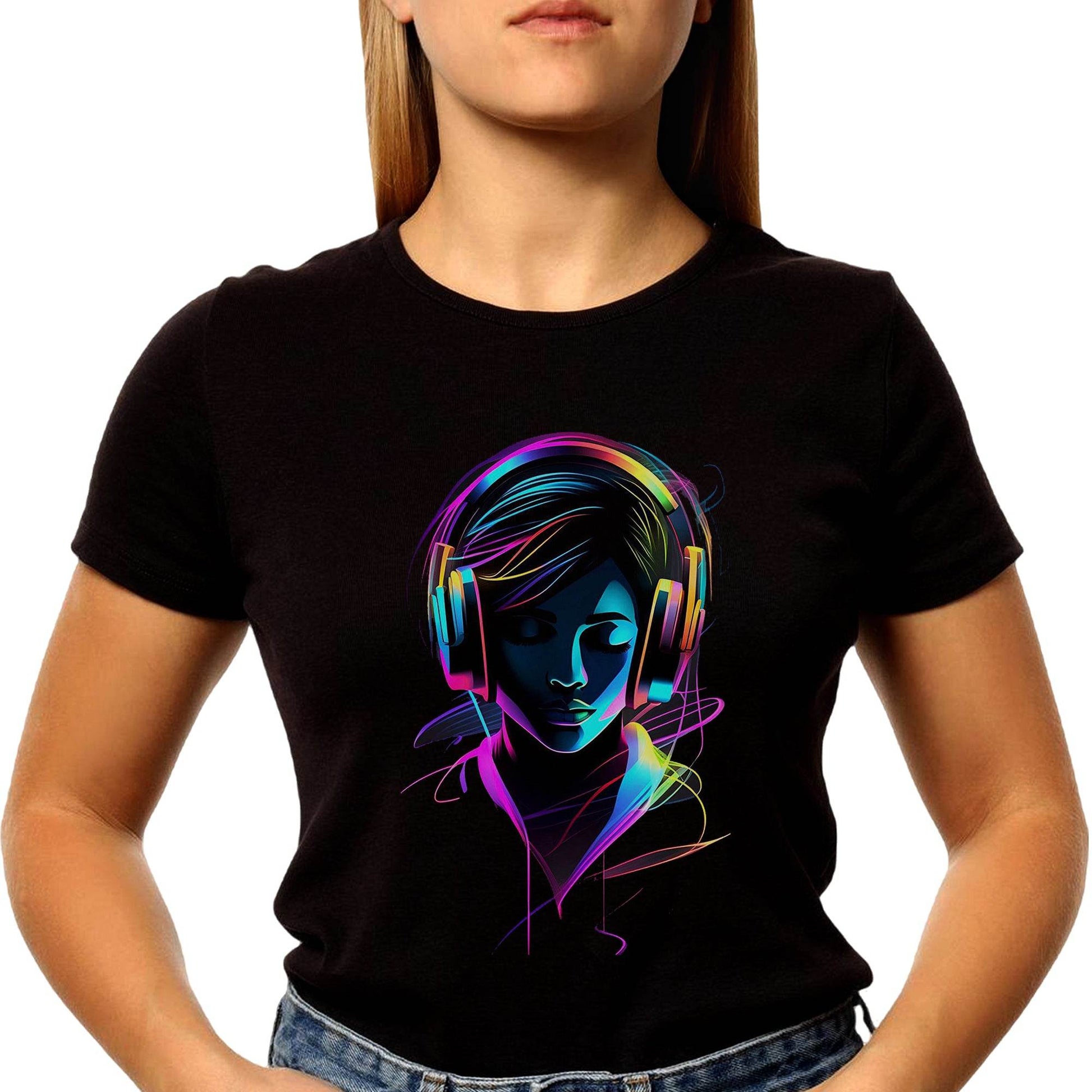 Holi Harmony Women's Colorful Beats Cotton T-Shirt - Unisex Round Neck Regular Fit 100% Combed Cotton Half Sleeve T-Shirt - Mojilo Mart