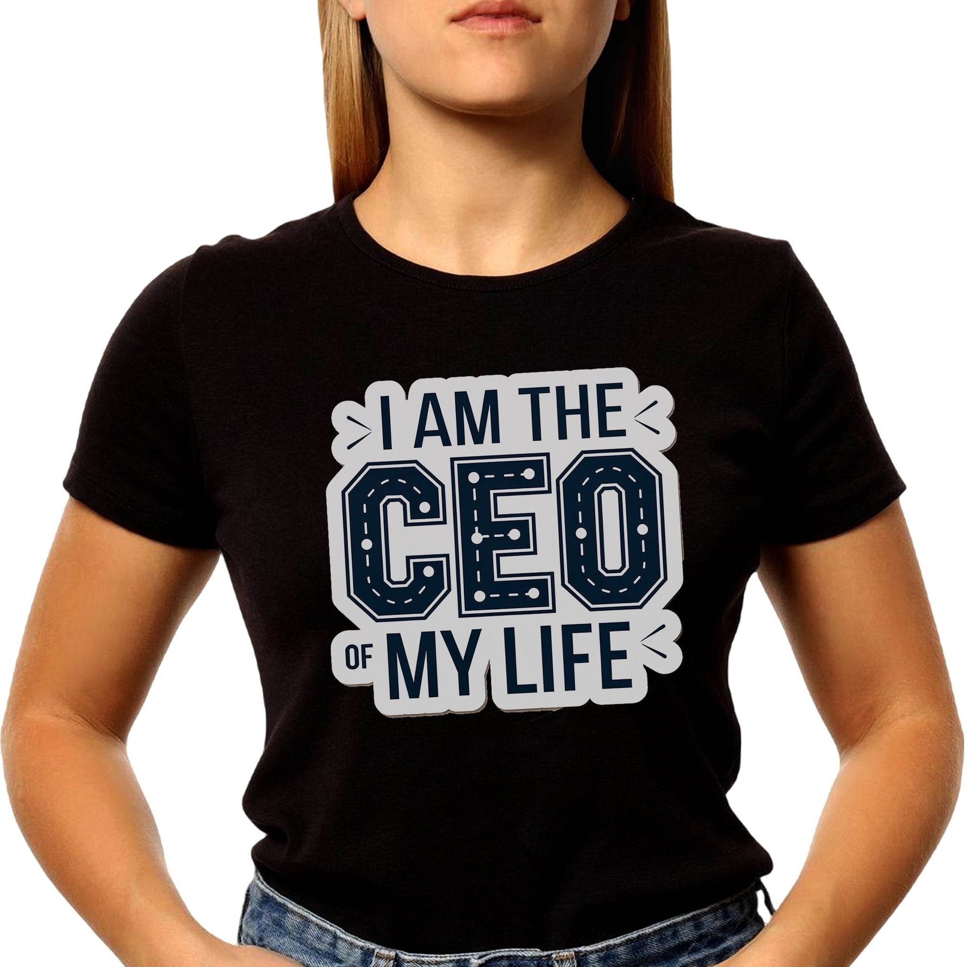 I AM THE CEO OF MY LIFE - Unisex Round Neck Regular Fit 100% Combed Cotton Half Sleeve T-Shirt - Mojilo Mart