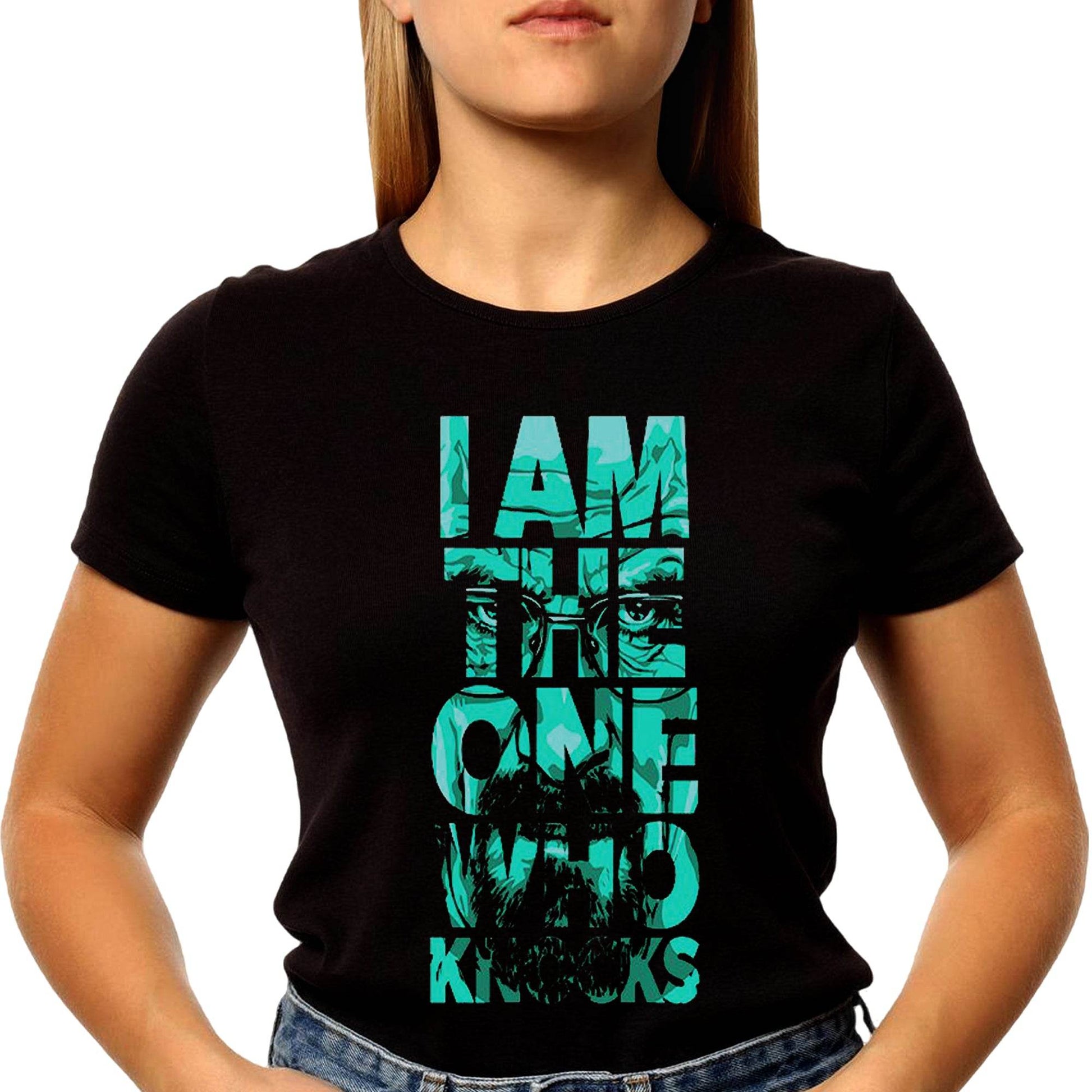 I Am The One Who Knocks - Unisex Round Neck Regular Fit 100% Combed Cotton Half Sleeve T-Shirt - Mojilo Mart