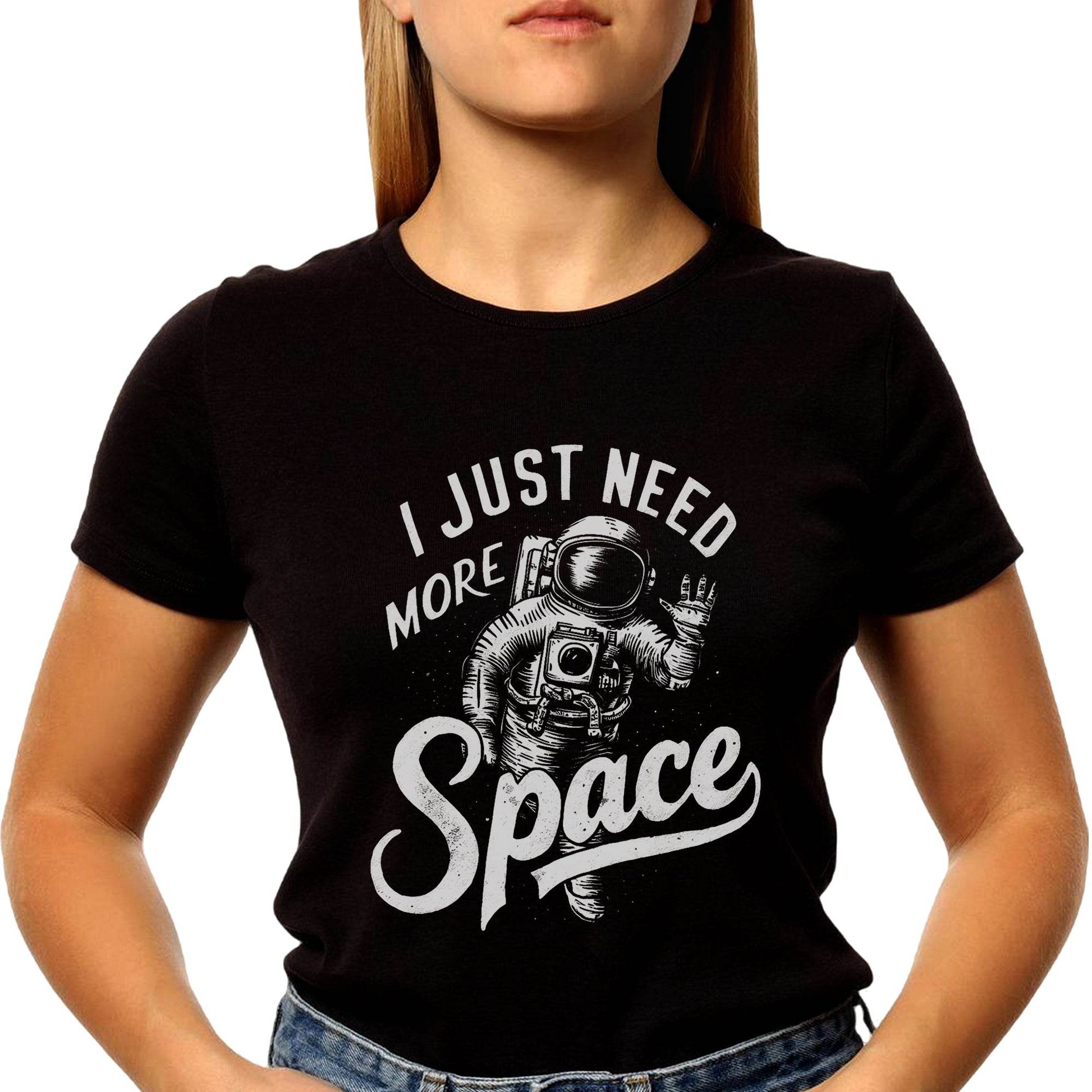 I Need Just Space - Unisex Round Neck Regular Fit 100% Combed Cotton Half Sleeve T-Shirt - Mojilo Mart