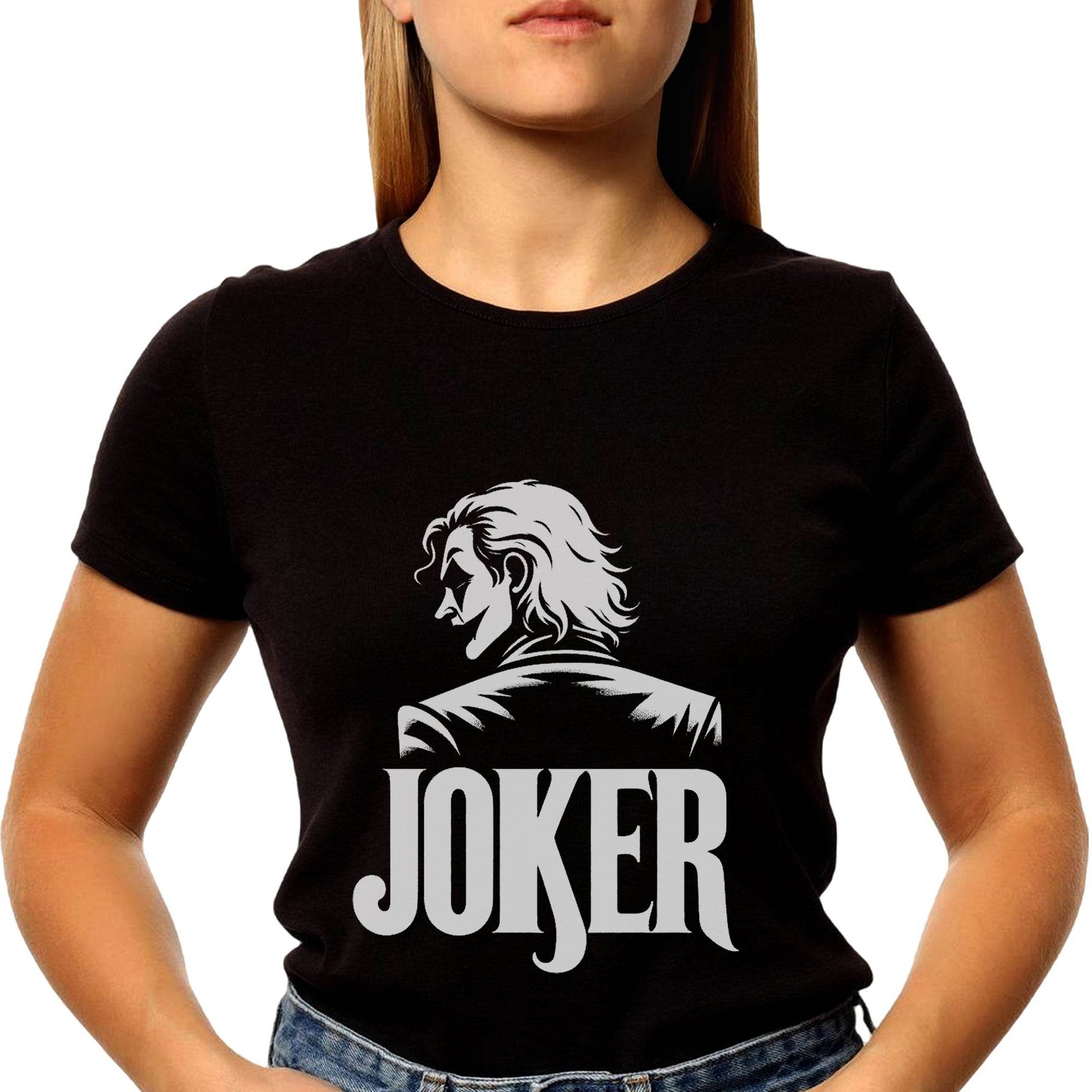 JOKER - Unisex Round Neck Regular Fit 100% Combed Cotton Half Sleeve T-Shirt - Mojilo Mart