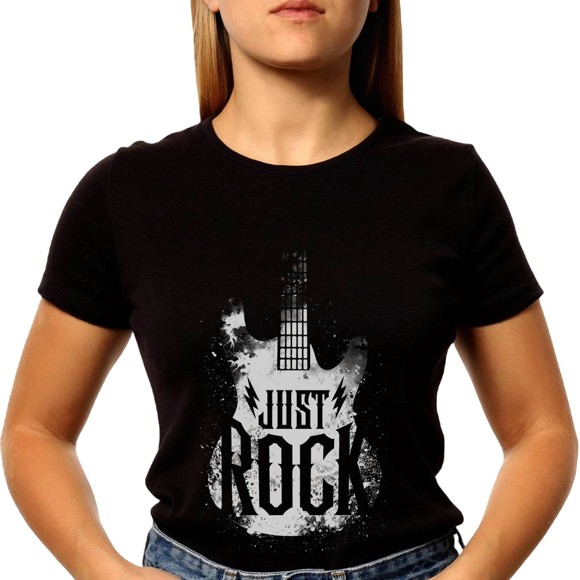 JUST ROCK - Unisex Round Neck Regular Fit 100% Combed Cotton Half Sleeve T-Shirt - Mojilo Mart