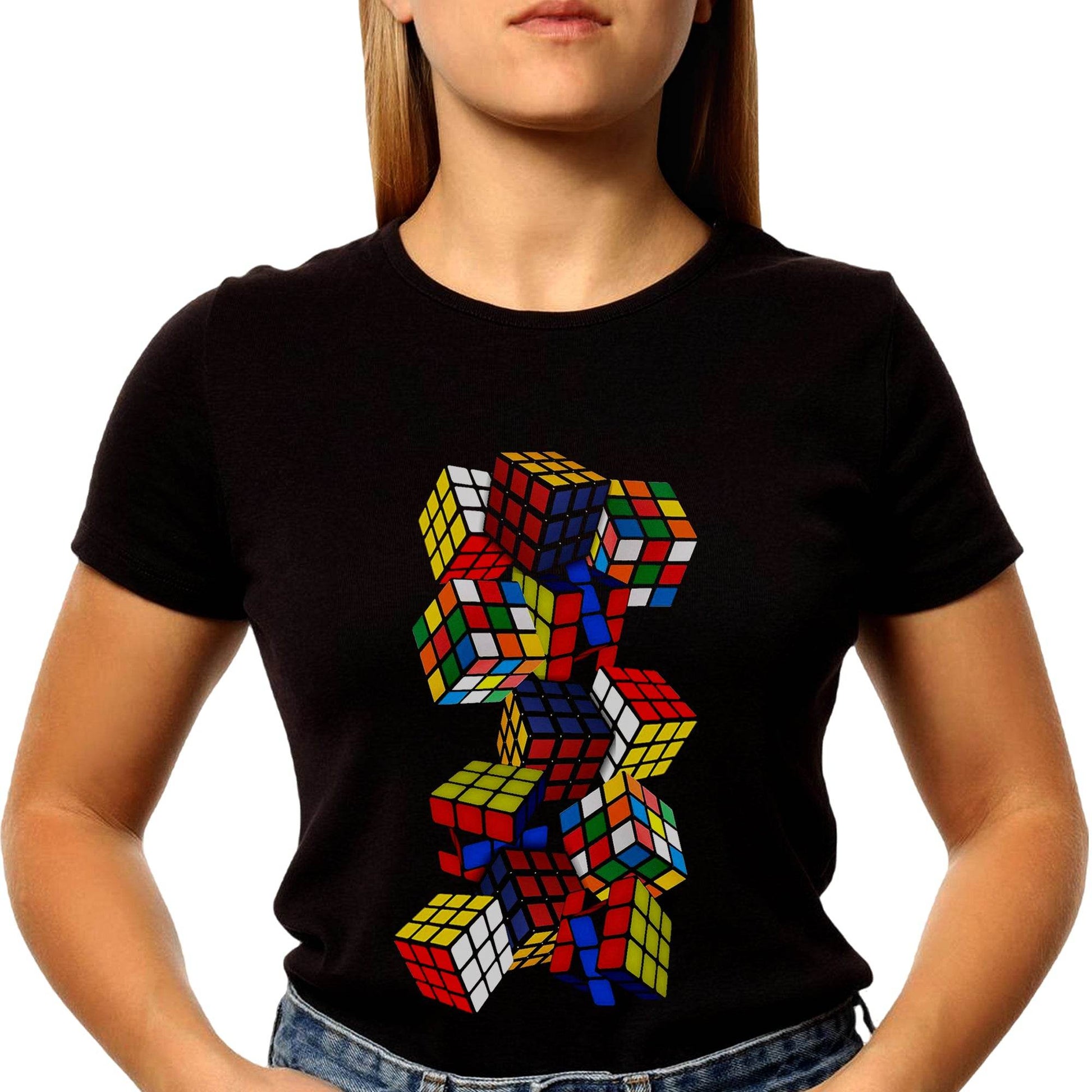 Jelly Edition Puzzle toy speed cube - Unisex Round Neck Regular Fit 100% Combed Cotton Half Sleeve T-Shirt - Mojilo Mart