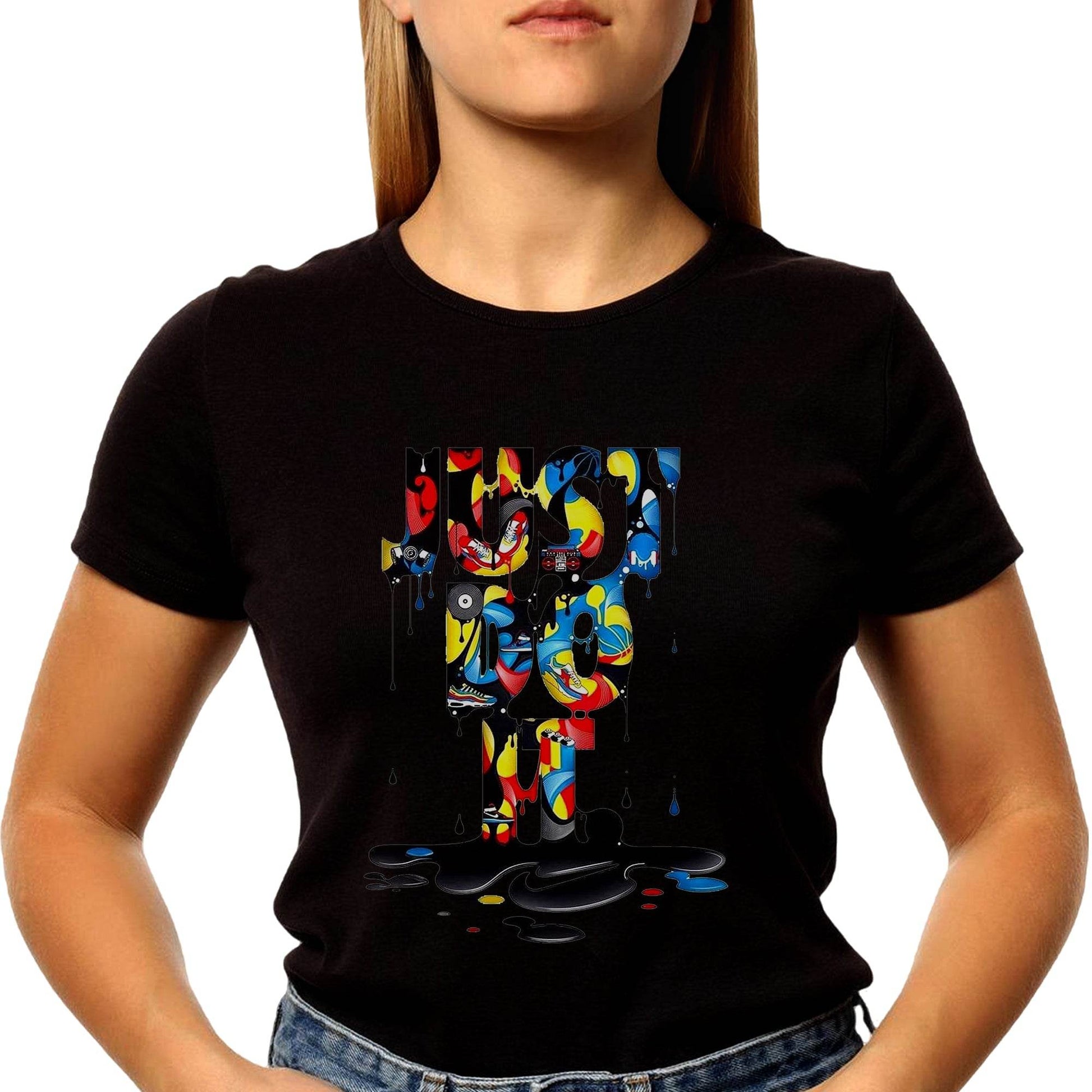 Just Do It - Unisex Round Neck Regular Fit 100% Combed Cotton Half Sleeve T-Shirt - Mojilo Mart
