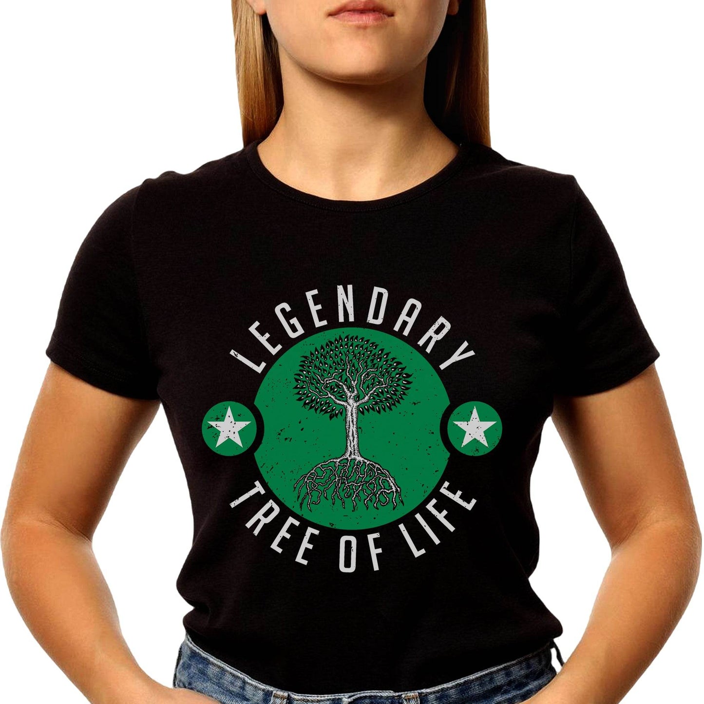 LEGENDARY TREE OF LIFE - Unisex Round Neck Regular Fit 100% Combed Cotton Half Sleeve T-Shirt - Mojilo Mart