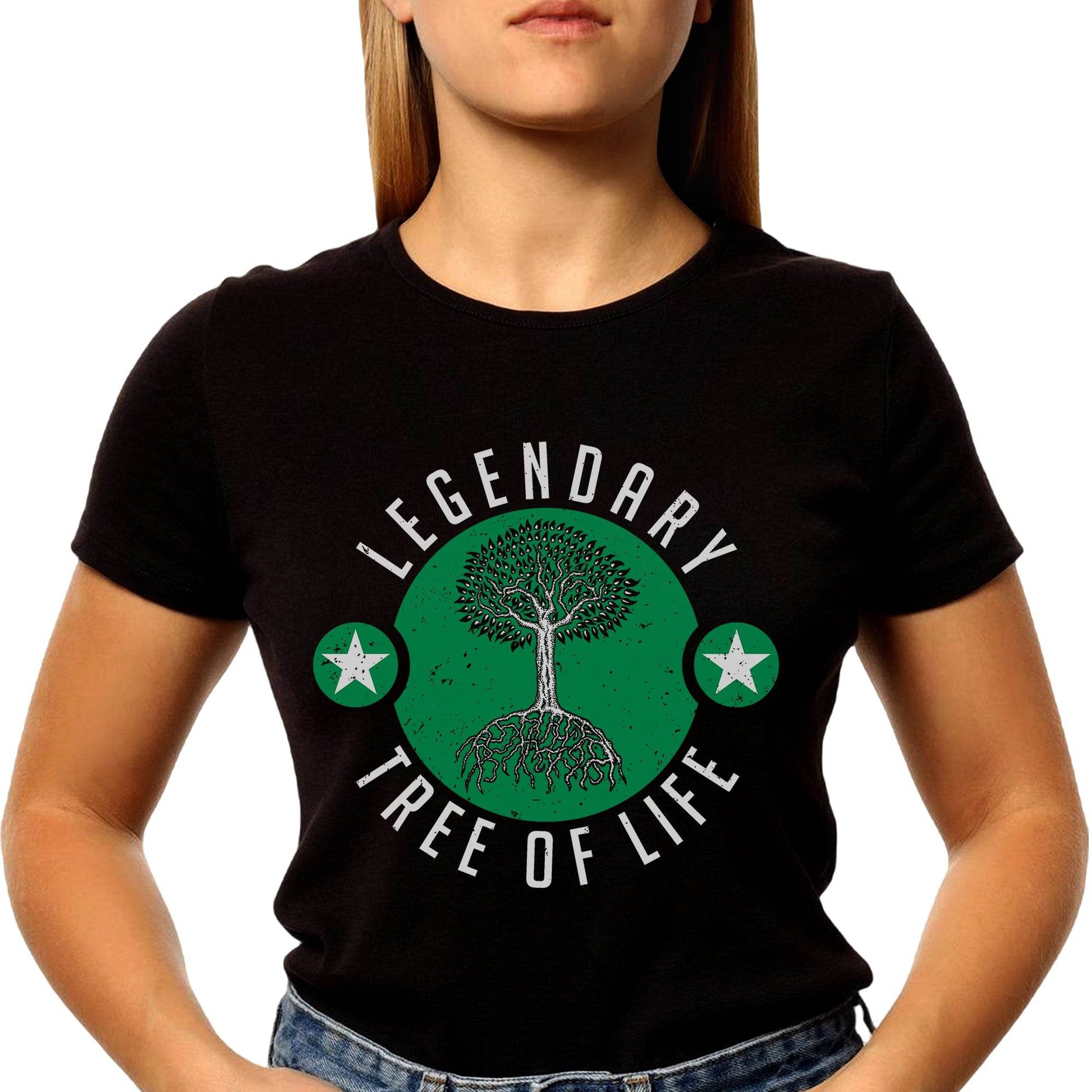 LEGENDARY TREE OF LIFE - Unisex Round Neck Regular Fit 100% Combed Cotton Half Sleeve T-Shirt - Mojilo Mart