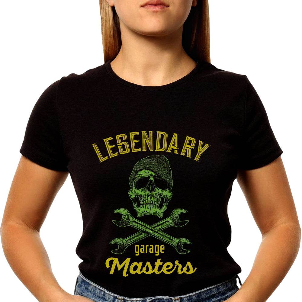 LEGENDARY garage Masters - Unisex Round Neck Regular Fit 100% Combed Cotton Half Sleeve T-Shirt - Mojilo Mart