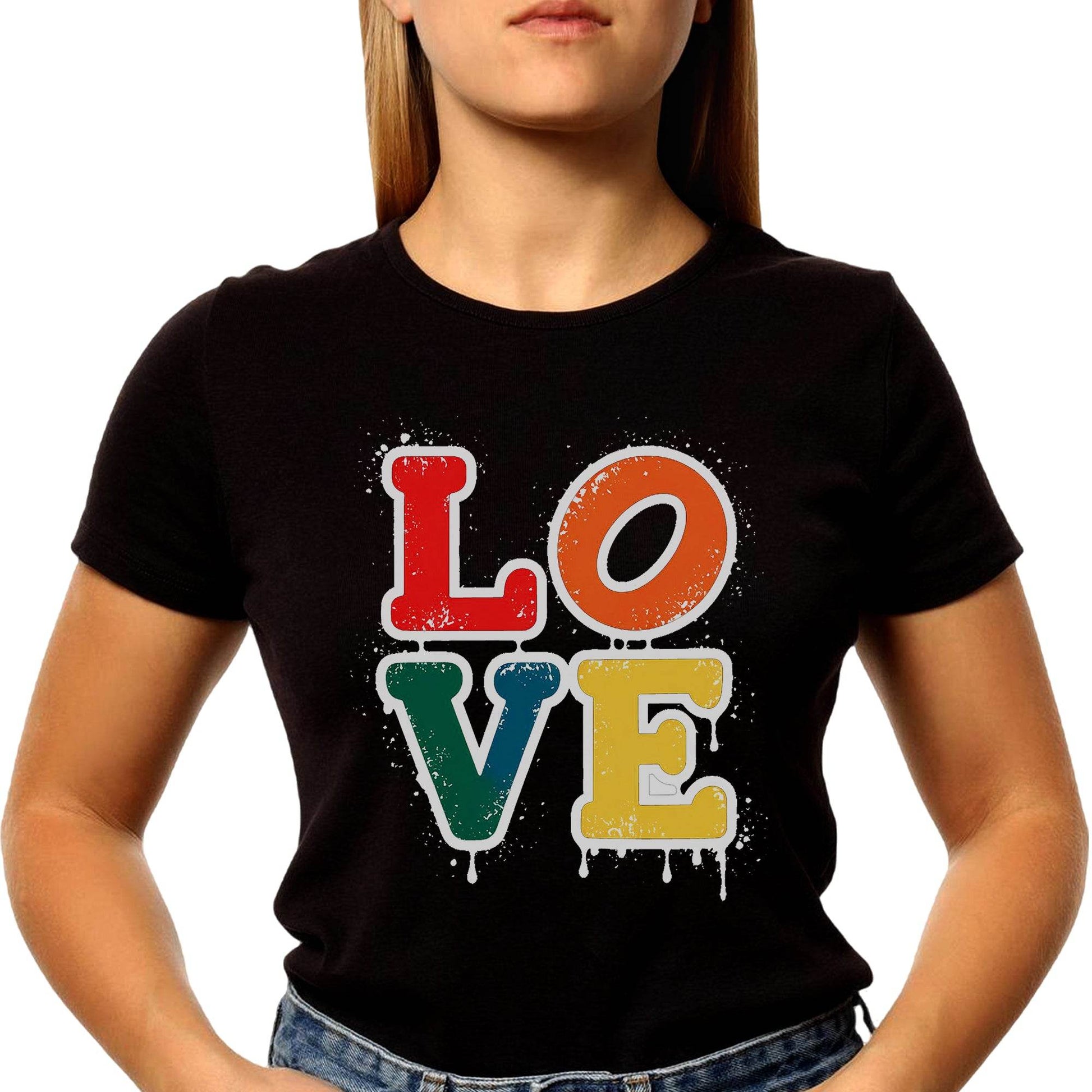 LOVE Color - Unisex Round Neck Regular Fit 100% Combed Cotton Half Sleeve T-Shirt - Mojilo Mart