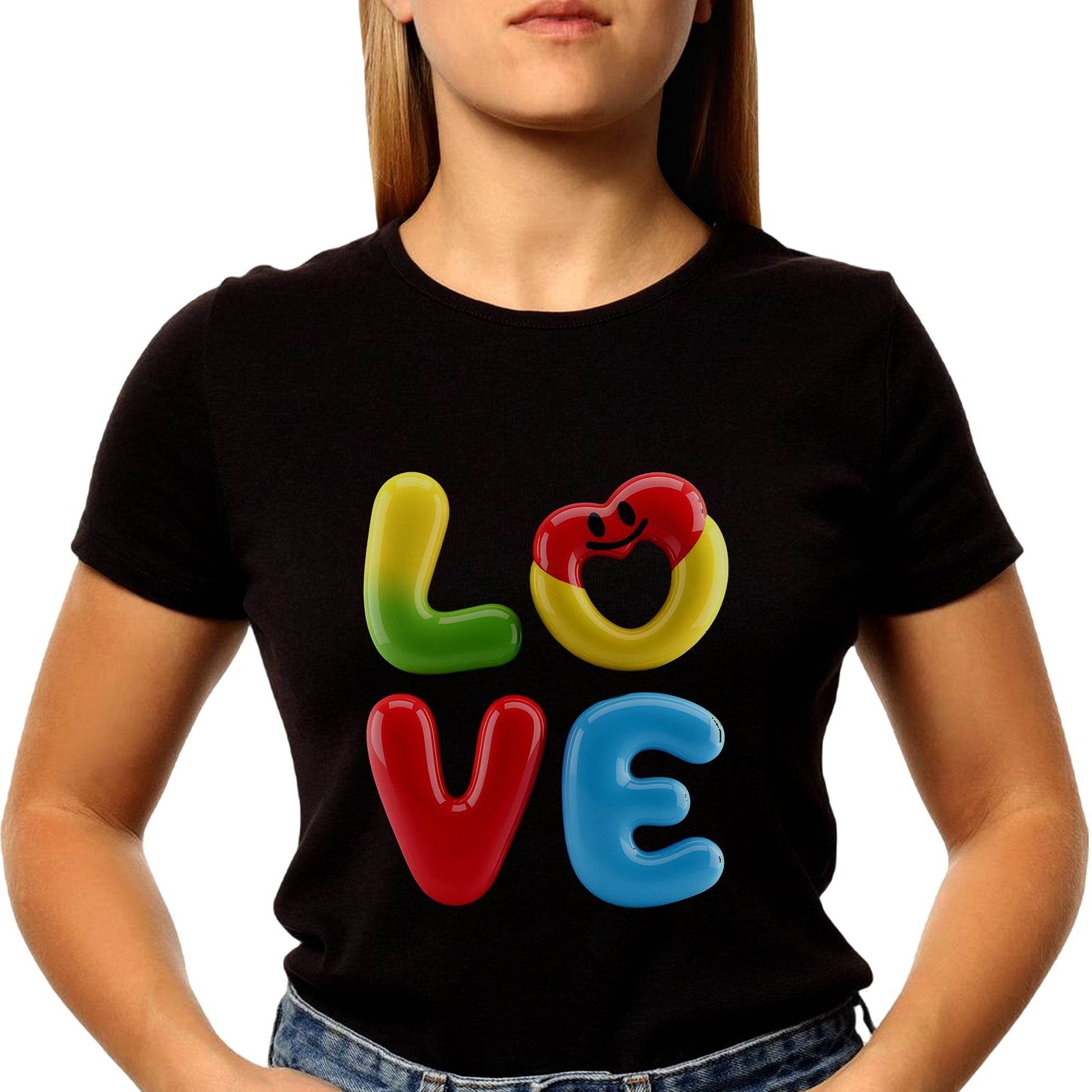 LOVE ART - Unisex Round Neck Regular Fit 100% Combed Cotton Half Sleeve T-Shirt - Mojilo Mart