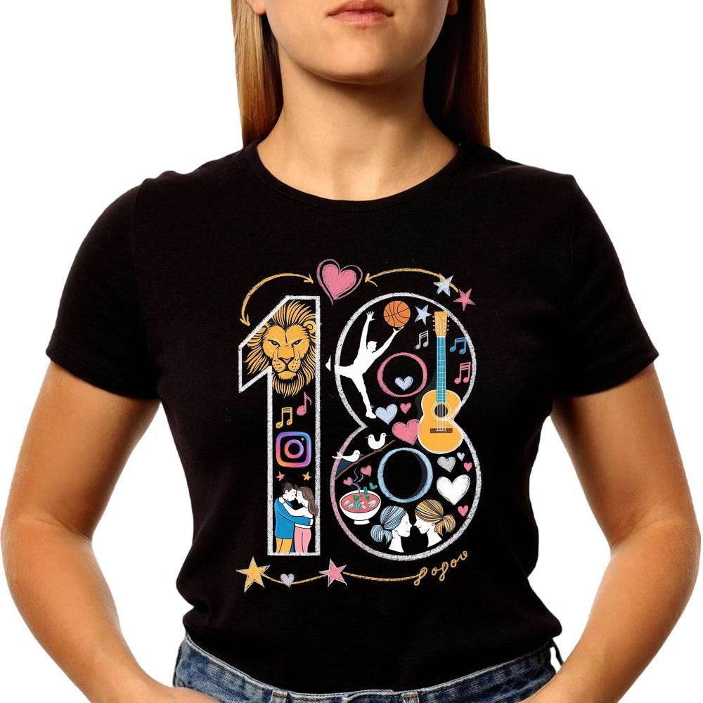 Let's party i'm turning 18 festive birthday t shirts - Unisex Round Neck Regular Fit 100% Combed Cotton Half Sleeve T-Shirt - Mojilo Mart