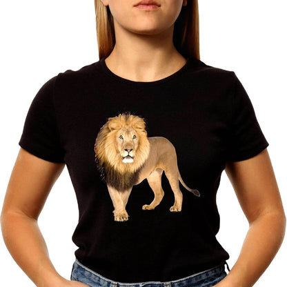 Lion x African Lion x King Lion - Unisex Round Neck Regular Fit 100% Combed Cotton Half Sleeve T-Shirt - Mojilo Mart