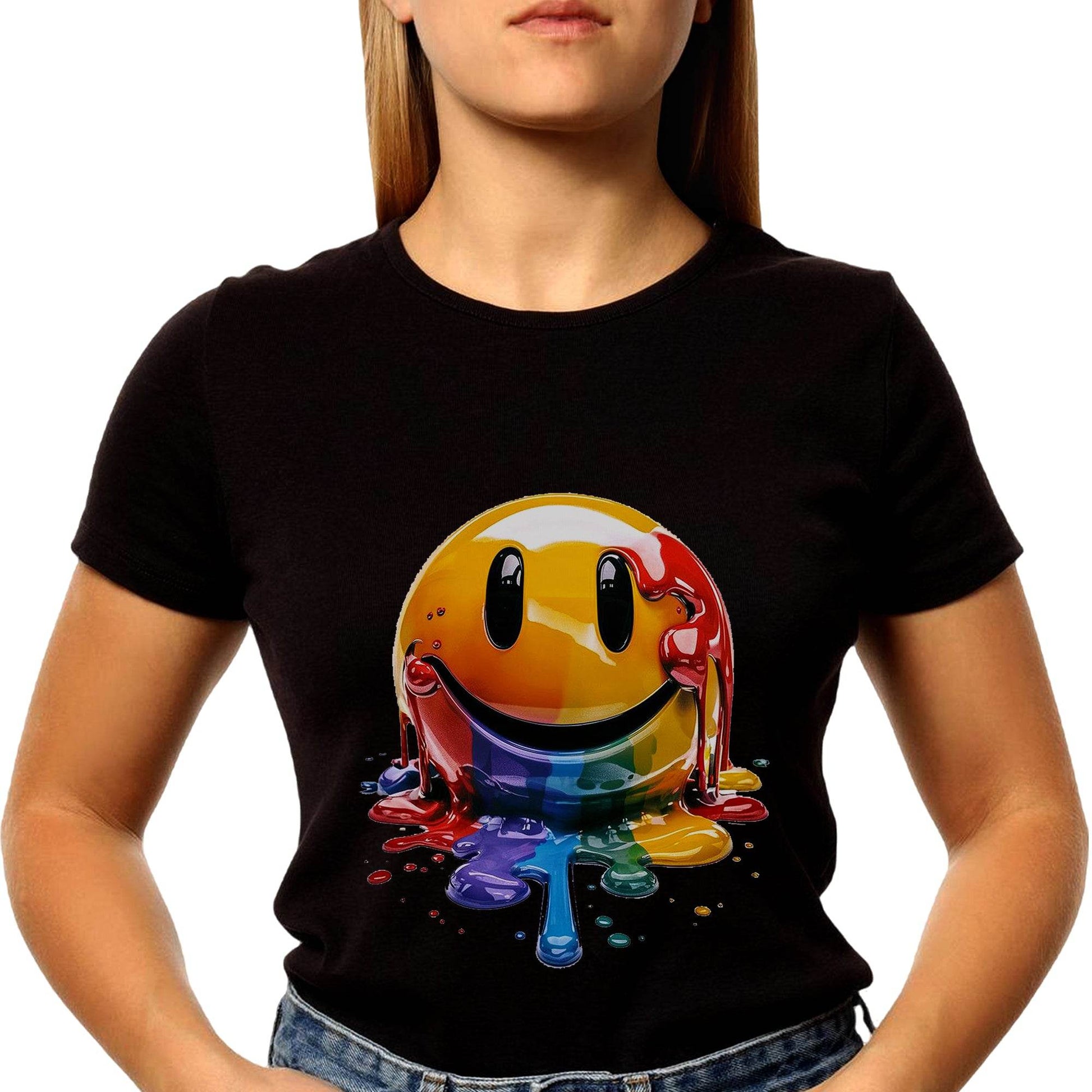 Lips and emoji - Unisex Round Neck Regular Fit 100% Combed Cotton Half Sleeve T-Shirt - Mojilo Mart