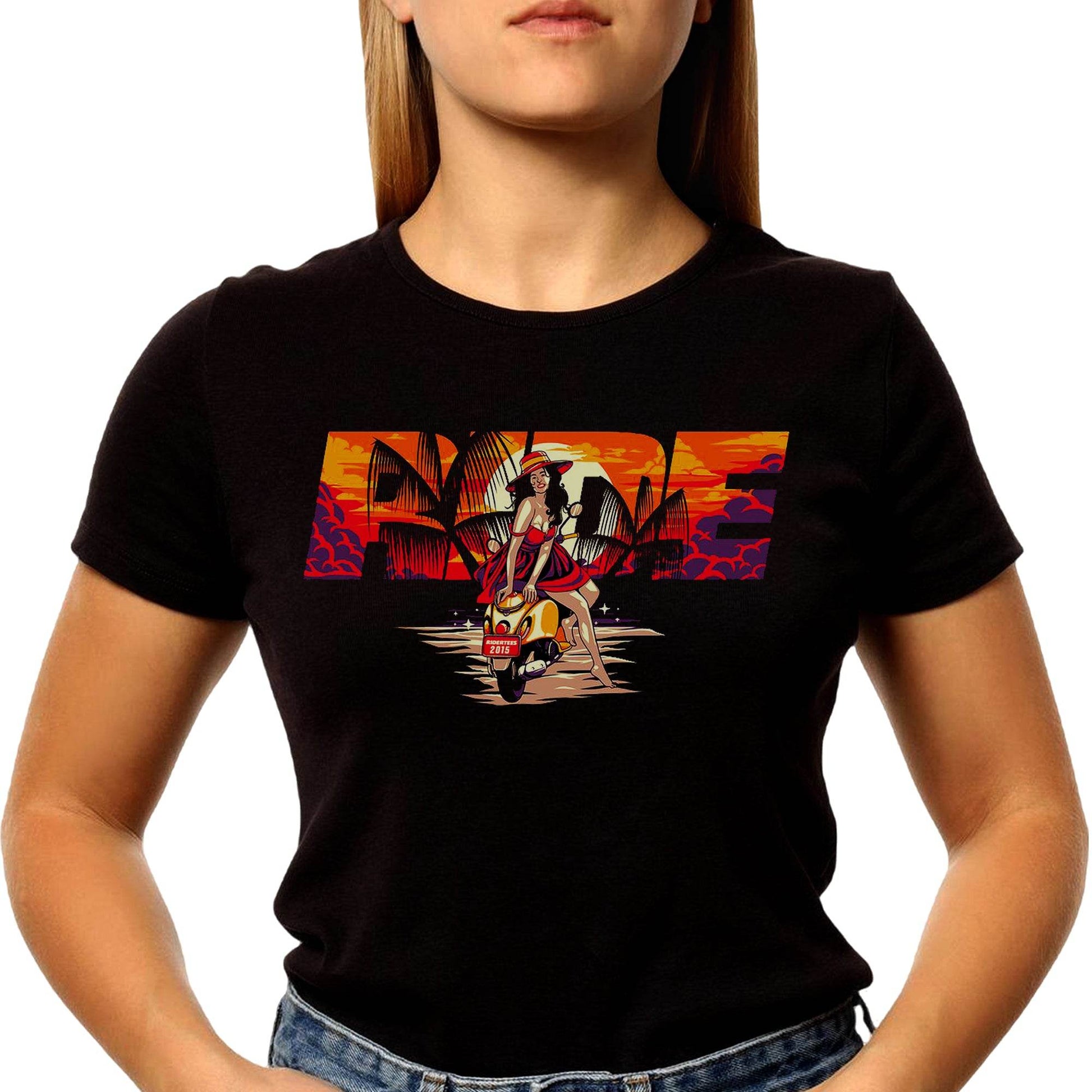 Live To Ride Half Sleeve - Unisex Round Neck Regular Fit 100% Combed Cotton Half Sleeve T-Shirt - Mojilo Mart