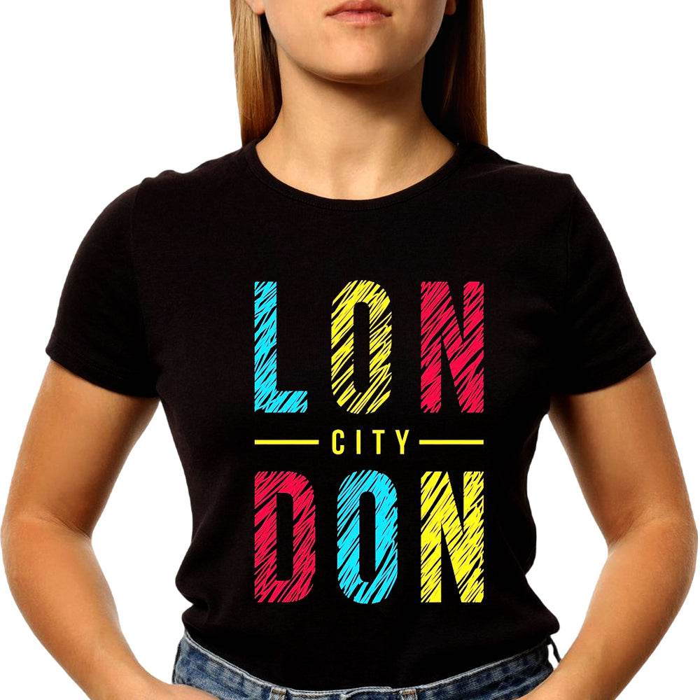 Lon City Don - Unisex Round Neck Regular Fit 100% Combed Cotton Half Sleeve T-Shirt - Mojilo Mart