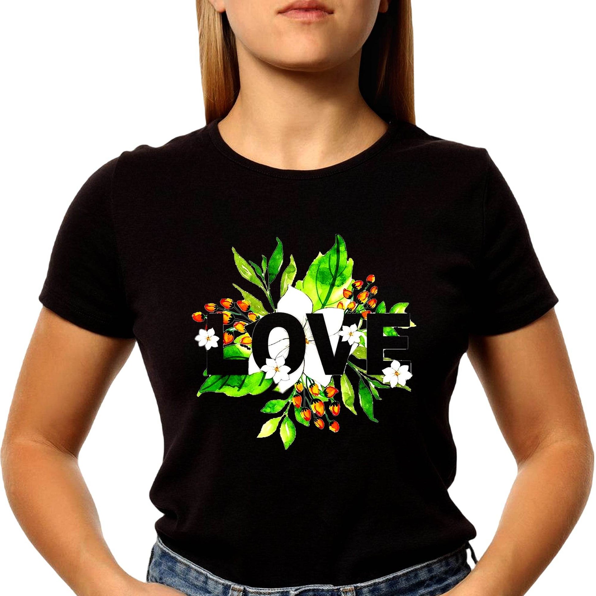 Love Plants Lover - Unisex Round Neck Regular Fit 100% Combed Cotton Half Sleeve T-Shirt - Mojilo Mart