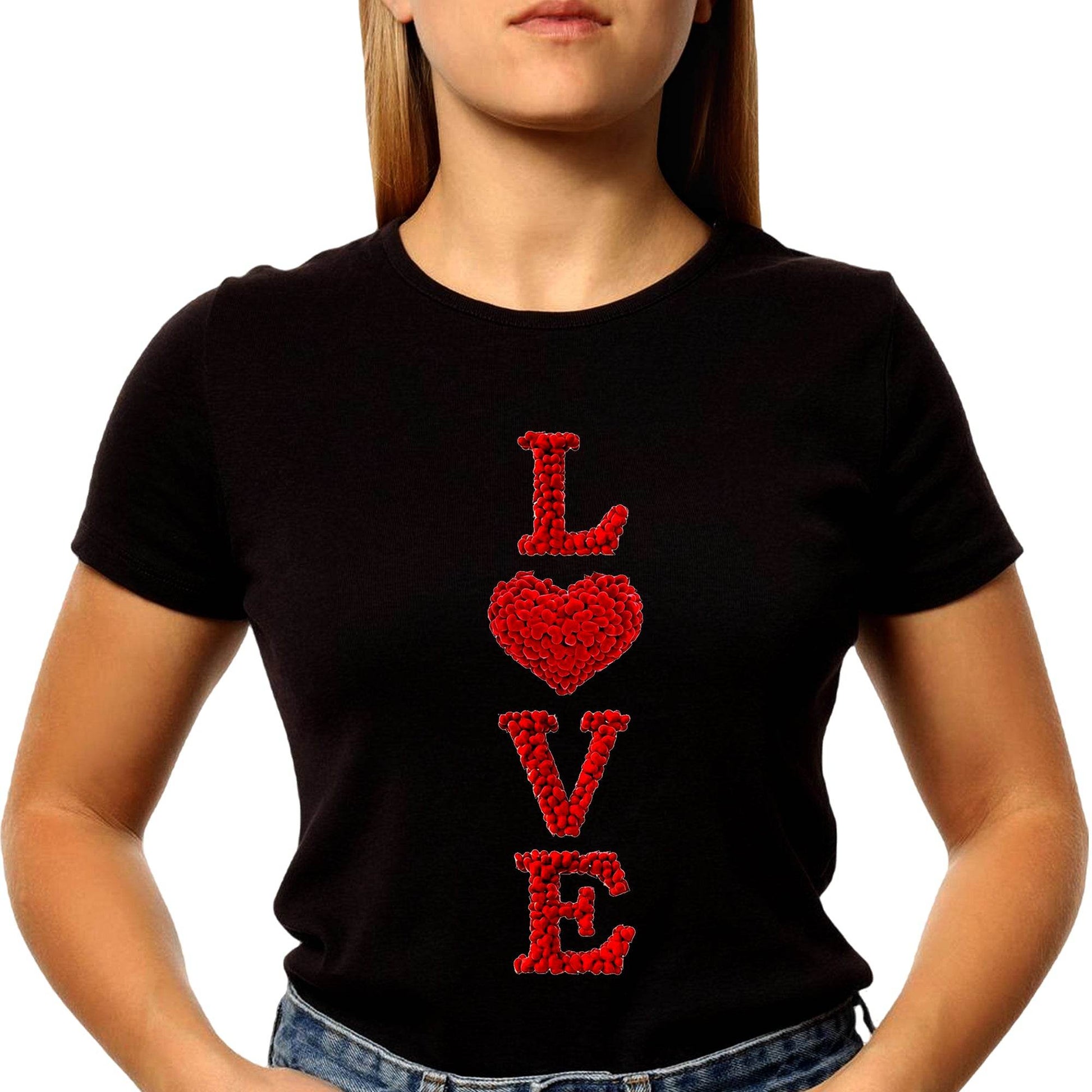 Love Valentine - Unisex Round Neck Regular Fit 100% Combed Cotton Half Sleeve T-Shirt - Mojilo Mart