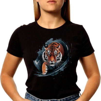 Majectic Tiger - Unisex Round Neck Regular Fit 100% Combed Cotton Half Sleeve T-Shirt - Mojilo Mart