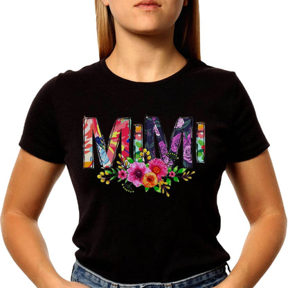 Mimi Floral - Unisex Round Neck Regular Fit 100% Combed Cotton Half Sleeve T-Shirt - Mojilo Mart