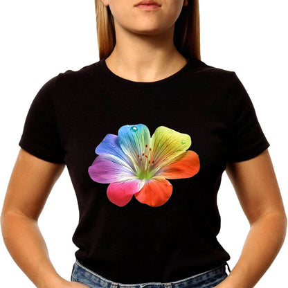 Morning Glory Pop Art - Unisex Round Neck Regular Fit 100% Combed Cotton Half Sleeve T-Shirt - Mojilo Mart