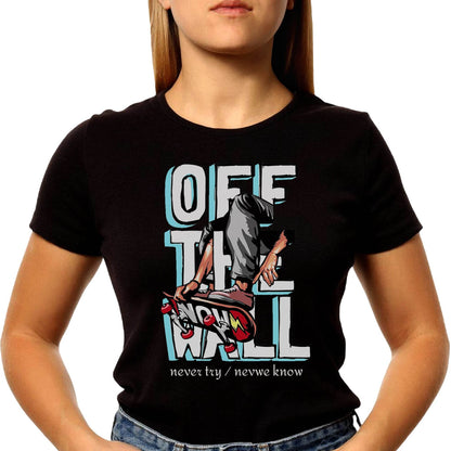 Off The Wall - Unisex Round Neck Regular Fit 100% Combed Cotton Half Sleeve T-Shirt - Mojilo Mart