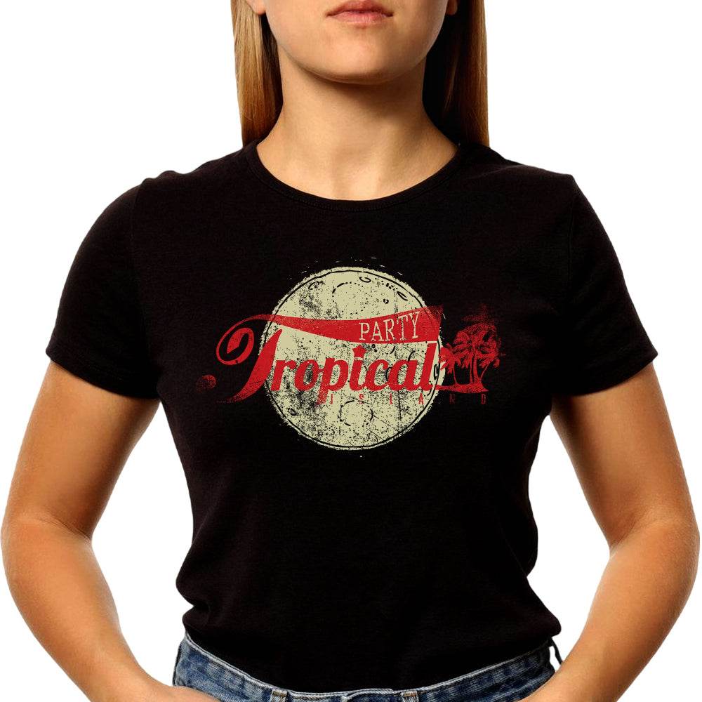 PARTY TROPICAL - Unisex Round Neck Regular Fit 100% Combed Cotton Half Sleeve T-Shirt - Mojilo Mart