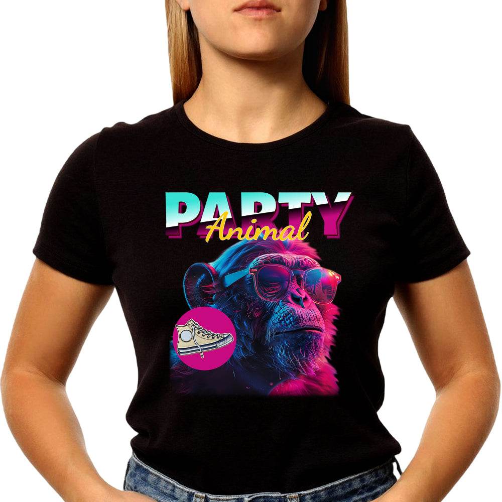 Party Animal - Unisex Round Neck Regular Fit 100% Combed Cotton Half Sleeve T-Shirt - Mojilo Mart