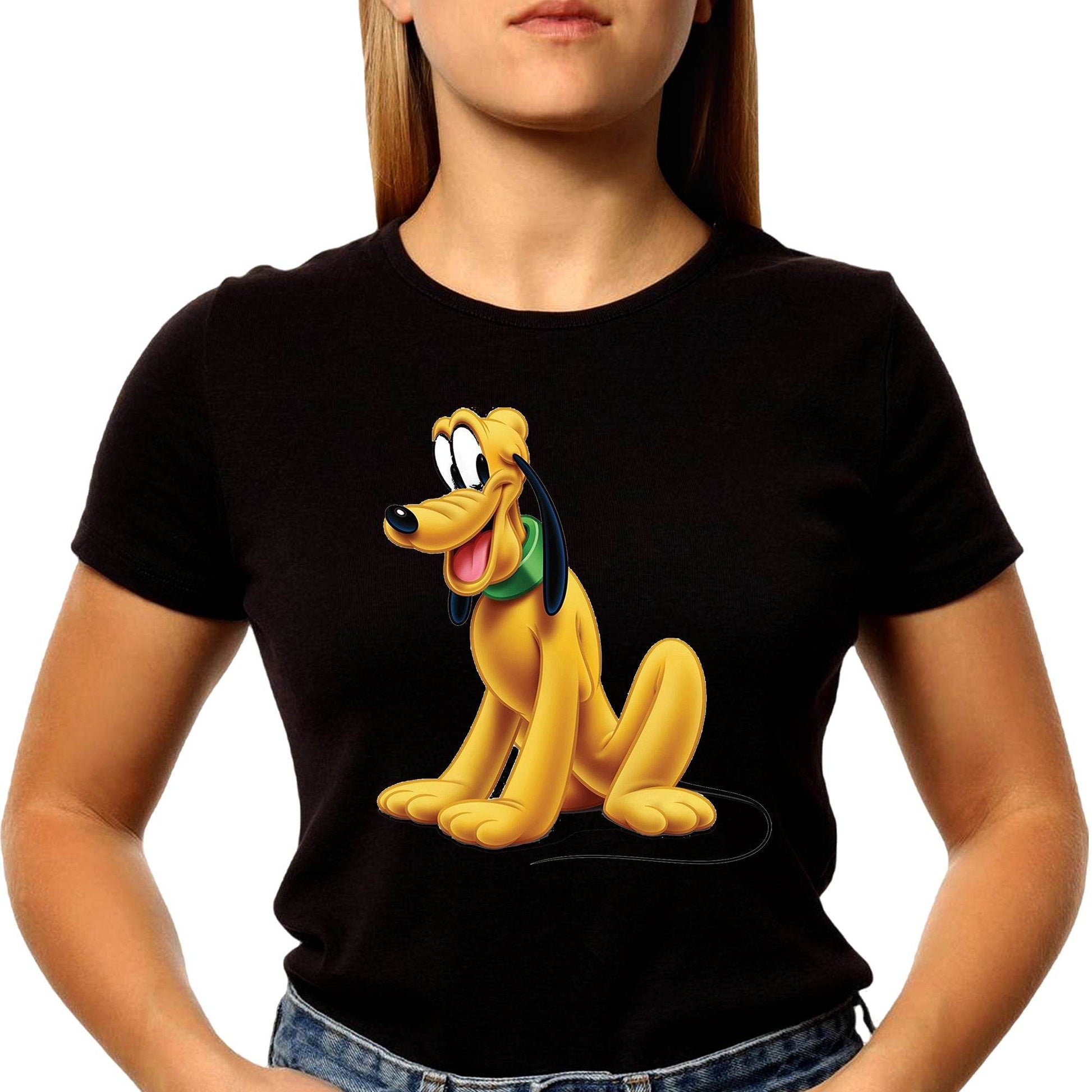 Pluto Printed - Unisex Round Neck Regular Fit 100% Combed Cotton Half Sleeve T-Shirt - Mojilo Mart