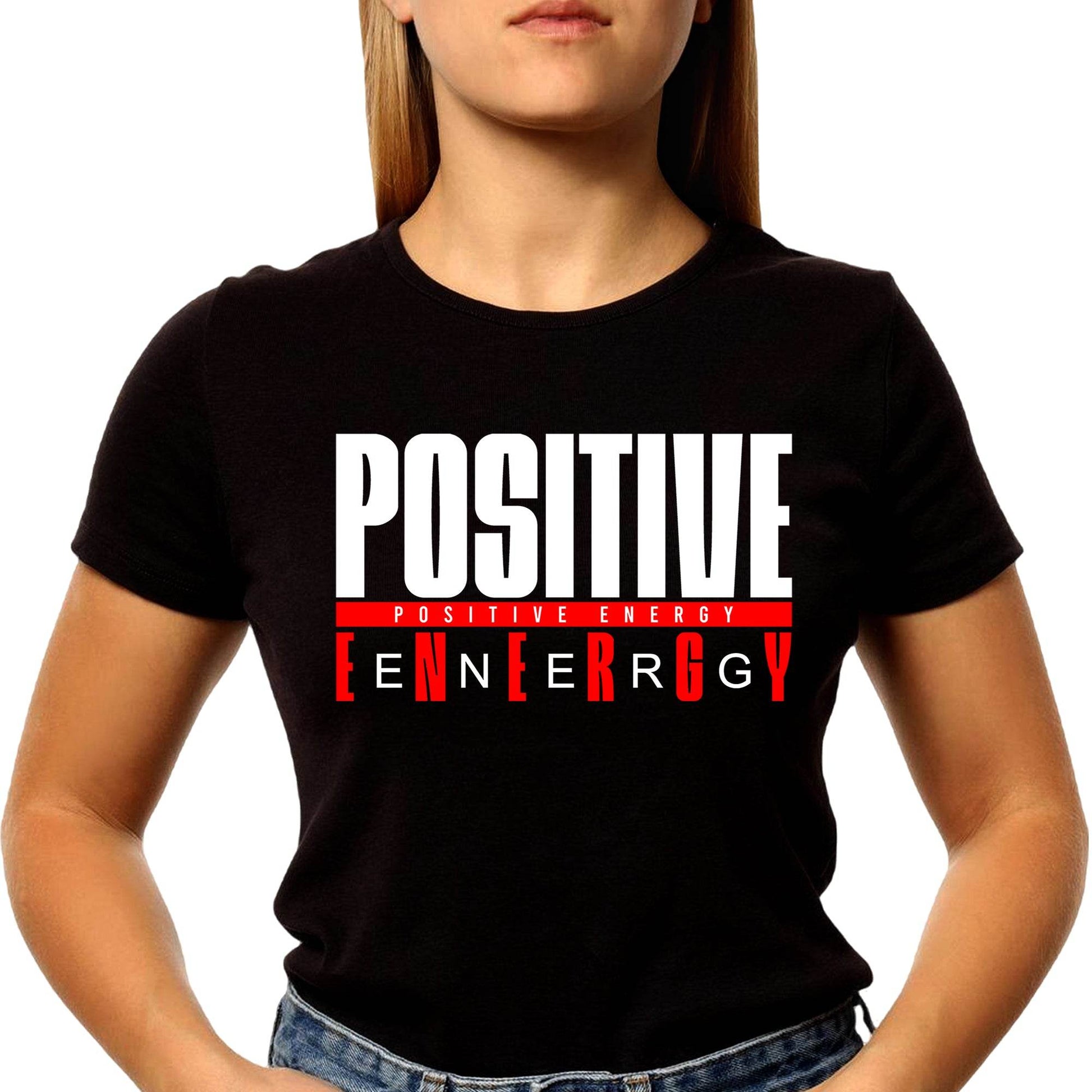 Positive Energy - Unisex Round Neck Regular Fit 100% Combed Cotton Half Sleeve T-Shirt - Mojilo Mart