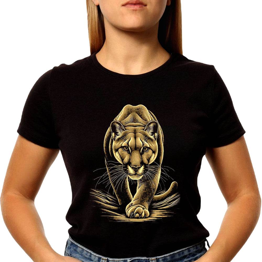 Puma Animal Lover Wildlife - Unisex Round Neck Regular Fit 100% Combed Cotton Half Sleeve T-Shirt - Mojilo Mart
