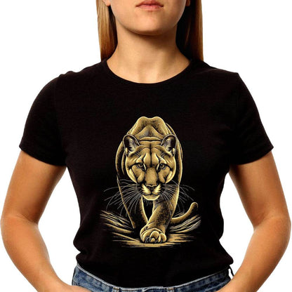 Puma Animal Lover Wildlife - Unisex Round Neck Regular Fit 100% Combed Cotton Half Sleeve T-Shirt - Mojilo Mart