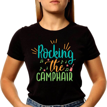Rocking The Camphair - Unisex Round Neck Regular Fit 100% Combed Cotton Half Sleeve T-Shirt - Mojilo Mart