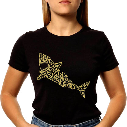 SEE SHARK DON'T PANIC - Unisex Round Neck Regular Fit 100% Combed Cotton Half Sleeve T-Shirt - Mojilo Mart