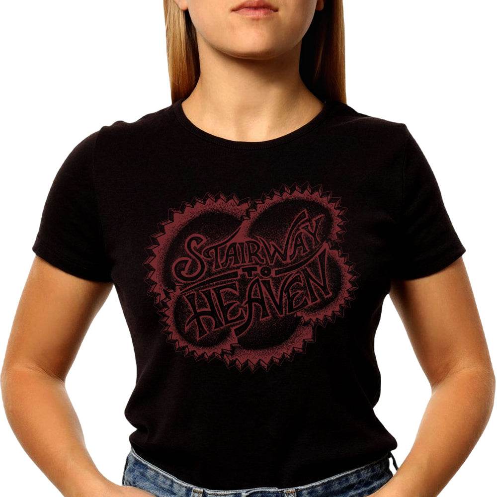 STAIRWAY HEAVEN - Unisex Round Neck Regular Fit 100% Combed Cotton Half Sleeve T-Shirt - Mojilo Mart