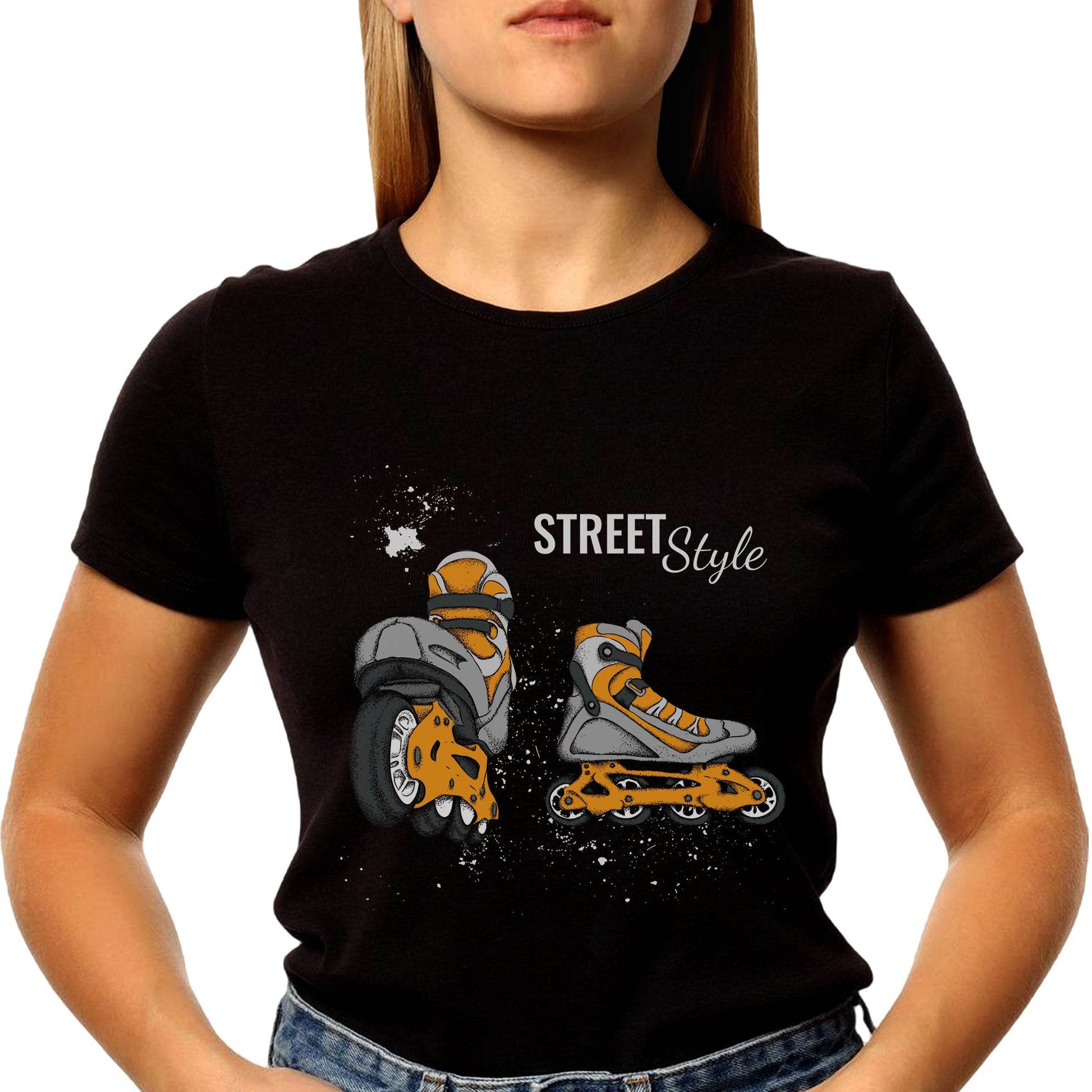 STREET Style Print - Unisex Round Neck Regular Fit 100% Combed Cotton Half Sleeve T-Shirt - Mojilo Mart