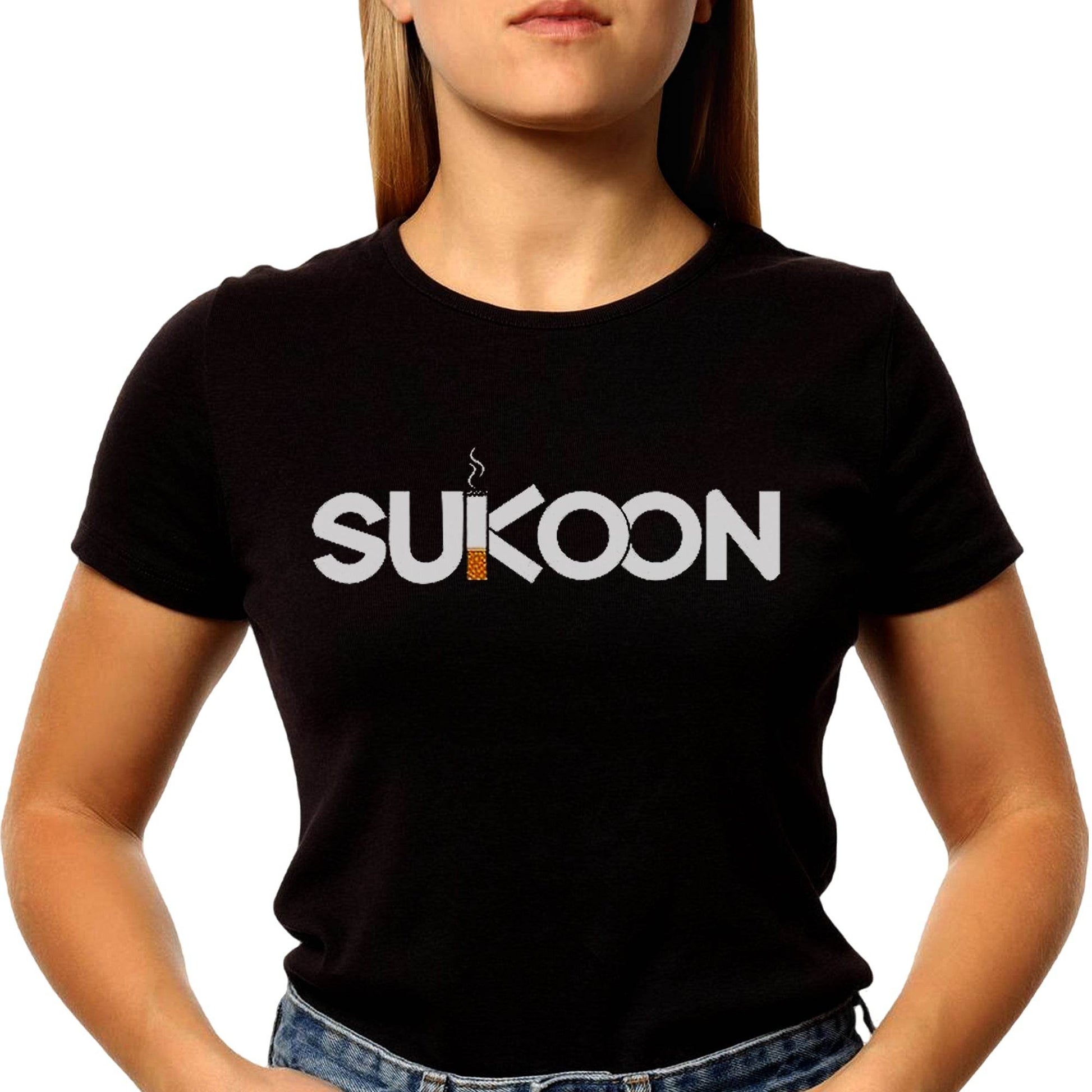 SUKOON - Unisex Round Neck Regular Fit 100% Combed Cotton Half Sleeve T-Shirt - Mojilo Mart