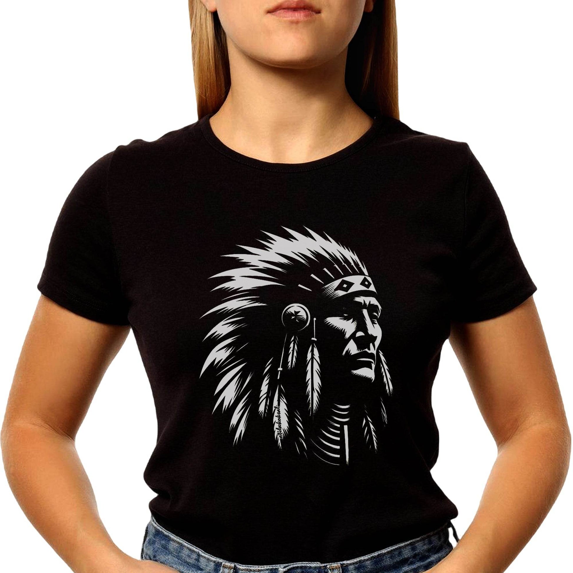 Sioux Indian - Unisex Round Neck Regular Fit 100% Combed Cotton Half Sleeve T-Shirt - Mojilo Mart