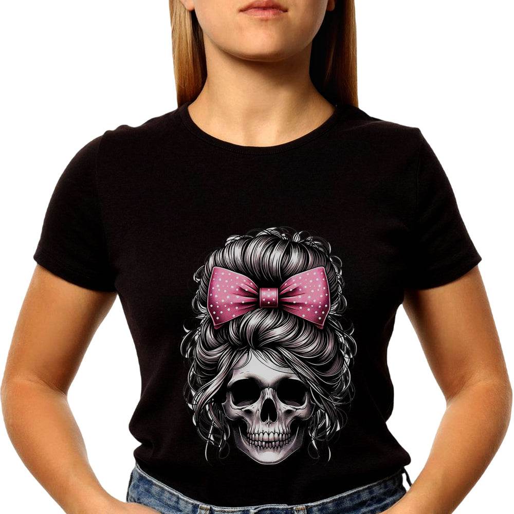 Skull Messy - Unisex Round Neck Regular Fit 100% Combed Cotton Half Sleeve T-Shirt - Mojilo Mart