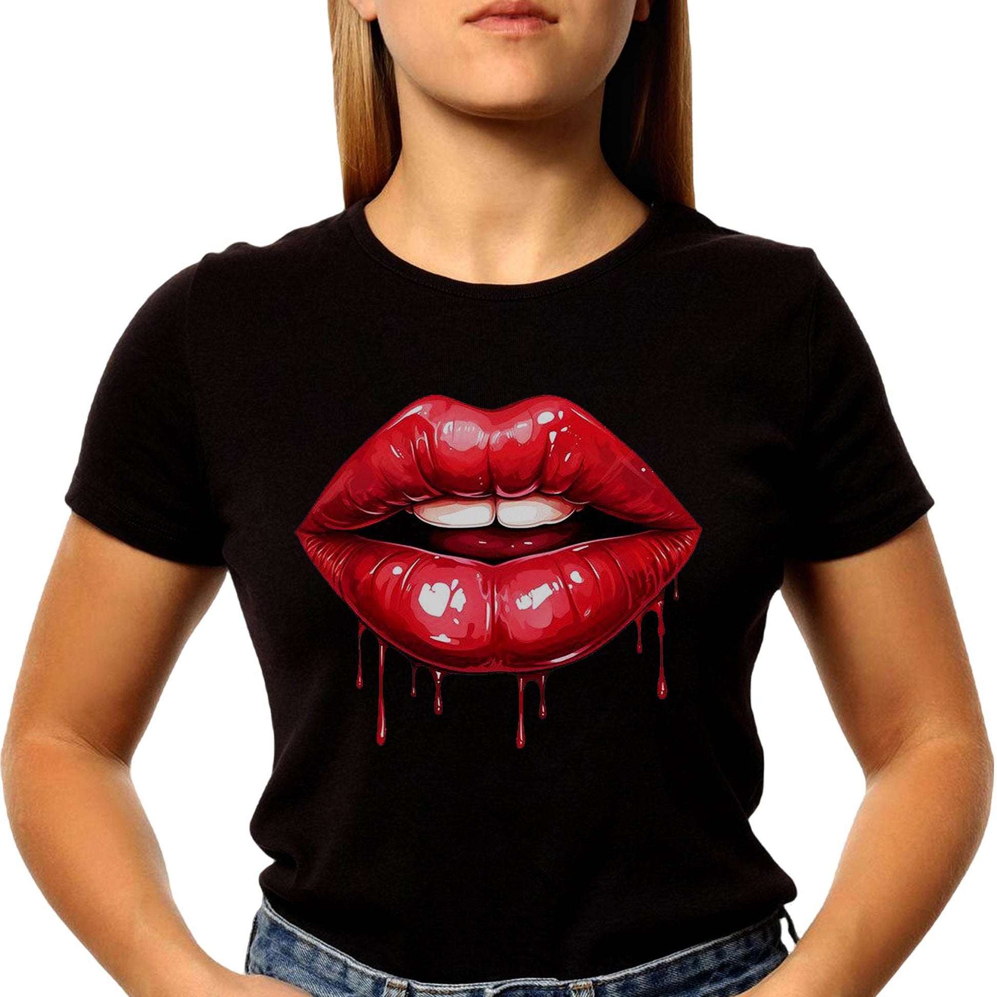 Spirit Of Lips - Unisex Round Neck Regular Fit 100% Combed Cotton Half Sleeve T-Shirt - Mojilo Mart