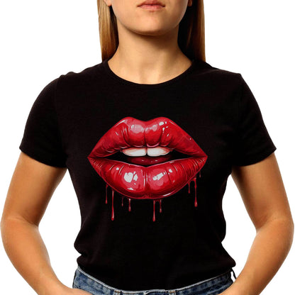 Spirit Of Lips - Unisex Round Neck Regular Fit 100% Combed Cotton Half Sleeve T-Shirt - Mojilo Mart