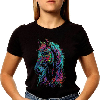 Spirit animal Horse - Unisex Round Neck Regular Fit 100% Combed Cotton Half Sleeve T-Shirt - Mojilo Mart