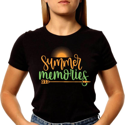 Summer Memories - Unisex Round Neck Regular Fit 100% Combed Cotton Half Sleeve T-Shirt - Mojilo Mart