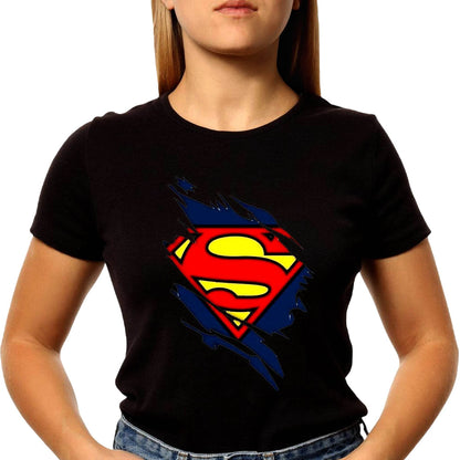 Superman Torn - Unisex Round Neck Regular Fit 100% Combed Cotton Half Sleeve T-Shirt - Mojilo Mart