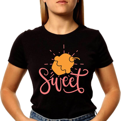 Sweet - Unisex Round Neck Regular Fit 100% Combed Cotton Half Sleeve T-Shirt - Mojilo Mart