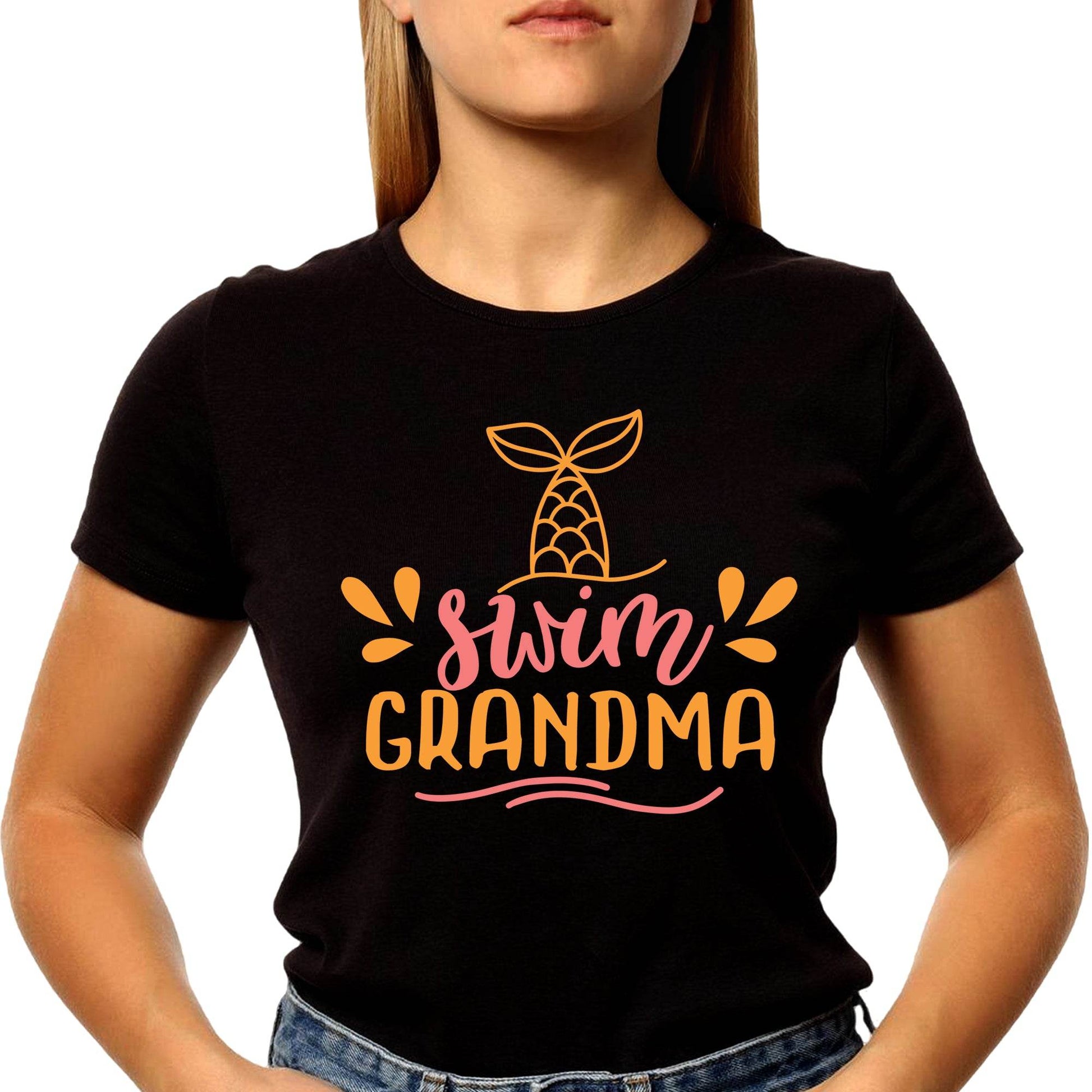 Swim Grandpa - Unisex Round Neck Regular Fit 100% Combed Cotton Half Sleeve T-Shirt - Mojilo Mart