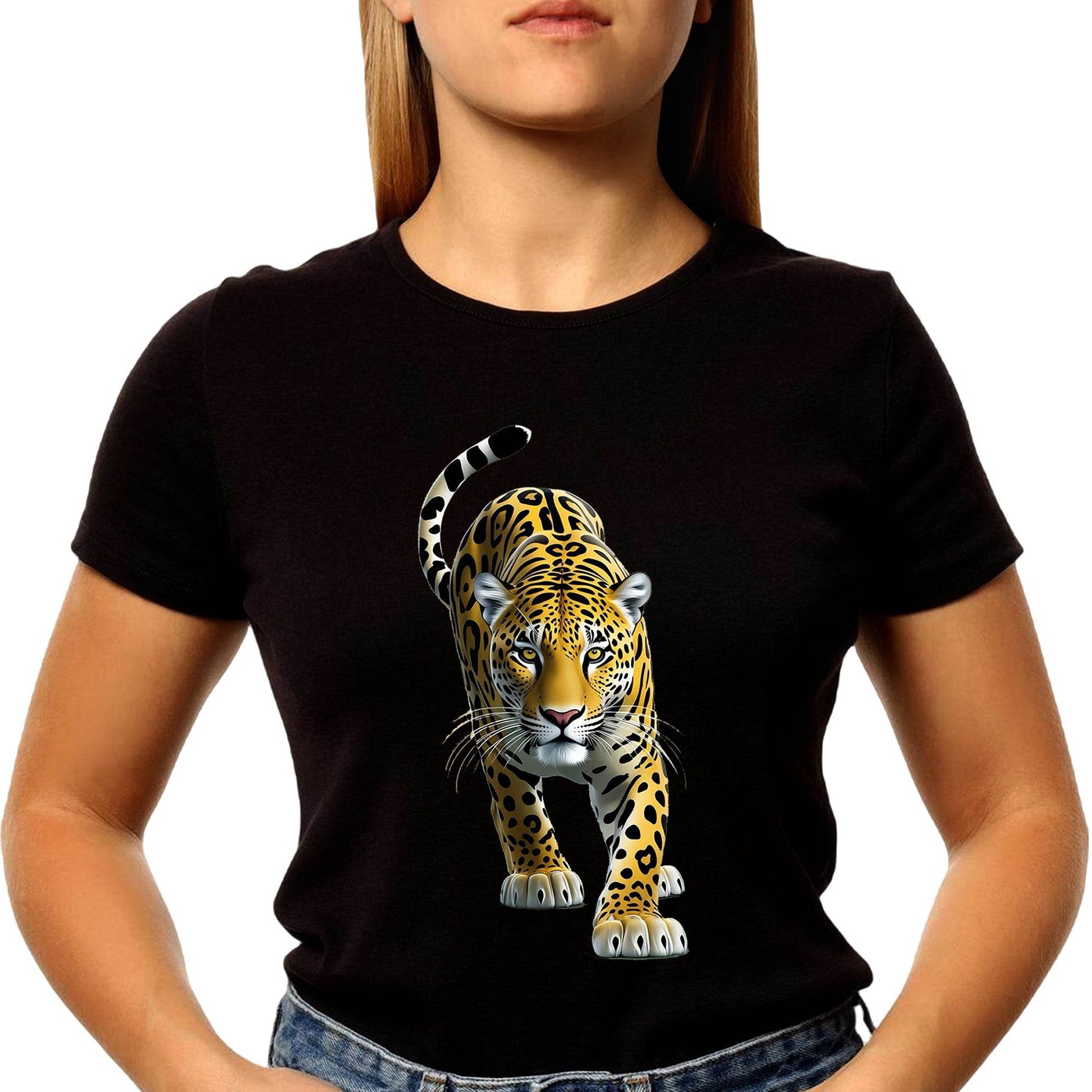 TIGER JUNGLE ANIMALS - Unisex Round Neck Regular Fit 100% Combed Cotton Half Sleeve T-Shirt - Mojilo Mart