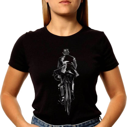 The Death Cool Skeleton Riding A Bicycle - Unisex Round Neck Regular Fit 100% Combed Cotton Half Sleeve T-Shirt - Mojilo Mart
