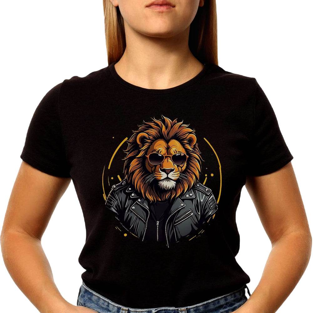 This Stylish Lion - Unisex Round Neck Regular Fit 100% Combed Cotton Half Sleeve T-Shirt - Mojilo Mart
