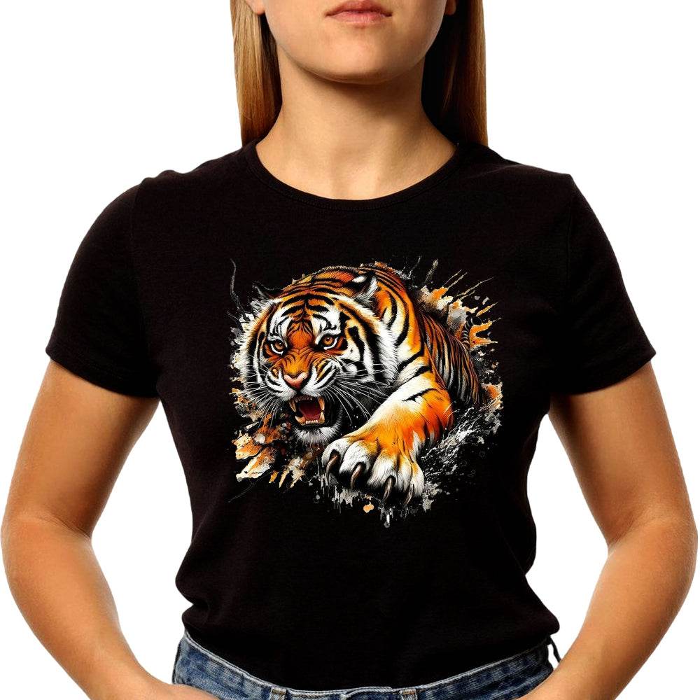 Tiger King, King of the Jungle - Unisex Round Neck Regular Fit 100% Combed Cotton Half Sleeve T-Shirt - Mojilo Mart